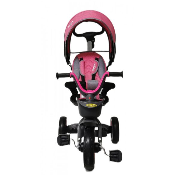 Bergon 360°-ban forgatható tricikli B56 - rózsaszín