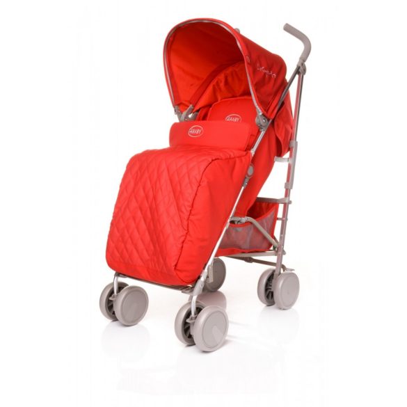 4 Baby Lecaprice fektethető sportbabakocsi piros