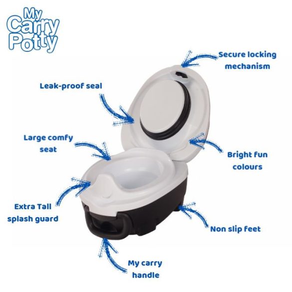 My Carry Potty hordozható bili, tetővel - boci