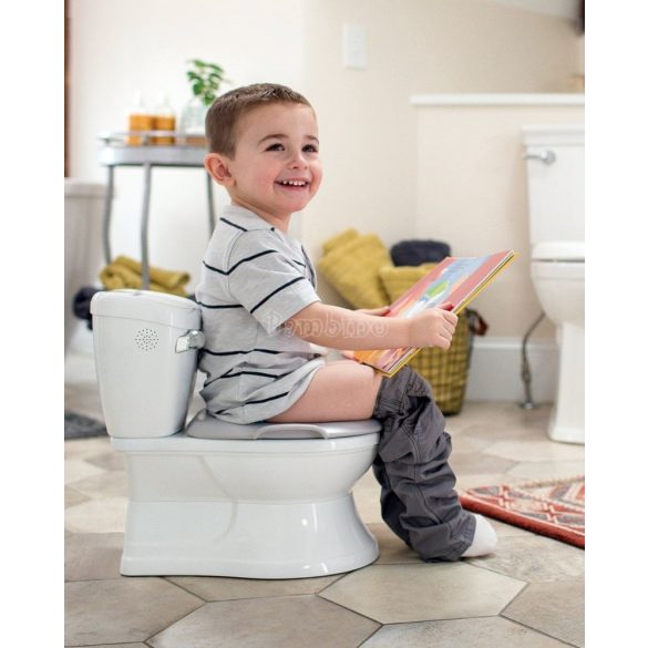 Gyerek WC öblítő hanggal, levehető WC szűkítővel