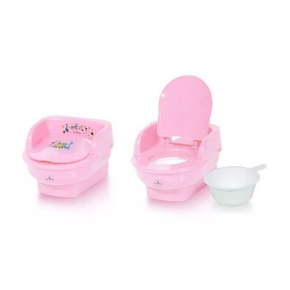 Trón bili, gyerek WC - Little Bear pink