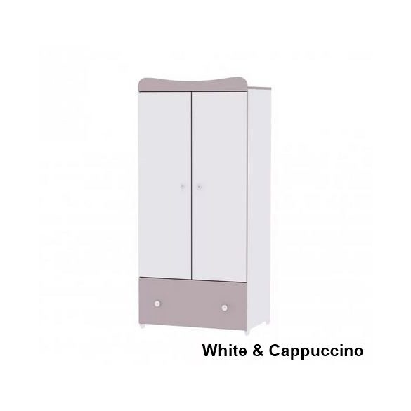 Lorelli Exclusive 2 ajtós szekrény - White & Cappuccino