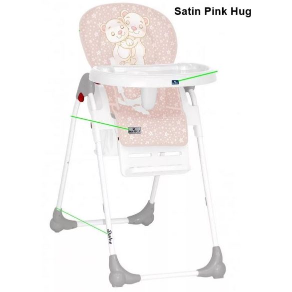 Lorelli Dulce multifunkciós etetőszék - Satin Pink Hug