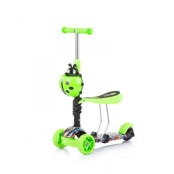 Chipolino Kiddy Evo roller - zöld graffiti