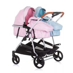 Chipolino Duo Smart iker babakocsi - blue-pink