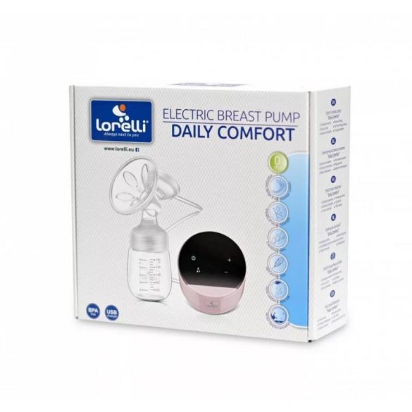 Lorelli Daily comfort elektromos mellszívó - LCD kijelzővel - pink
