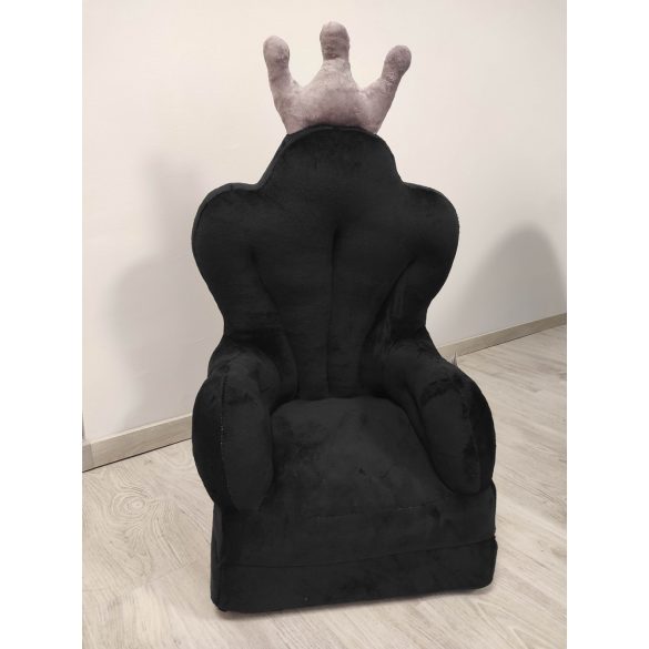 Babafotel fotelágy - trón fekete