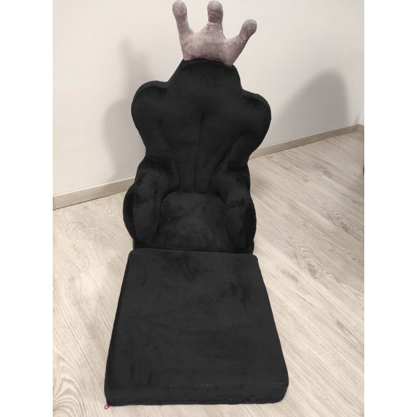 Babafotel fotelágy - trón fekete