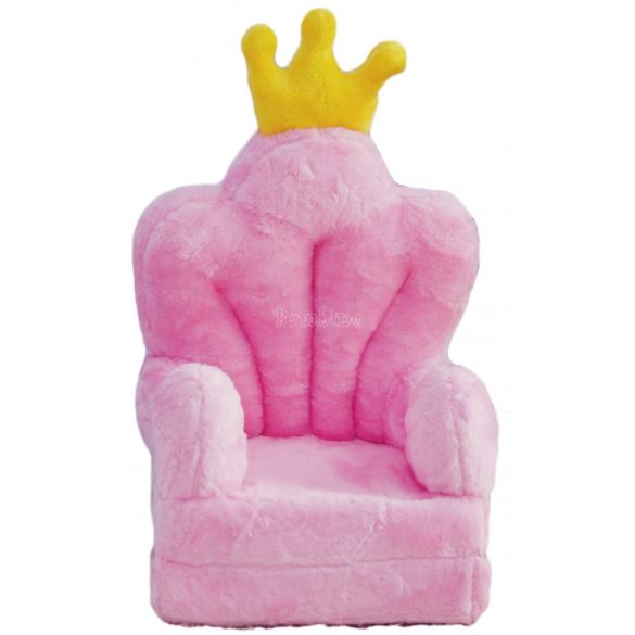 Rózsaszín Trón babafotel fotelágy