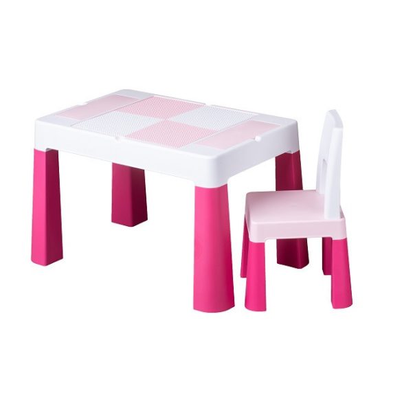 Tega Baby Multifun készségfejlesztő asztal - két székkel - rózsaszín