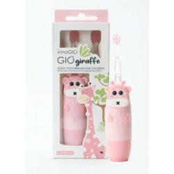   GIOgiraffe SONIC gyermek elektromos fogkefe háttérvilágítással 2-12 évig - rózsaszín