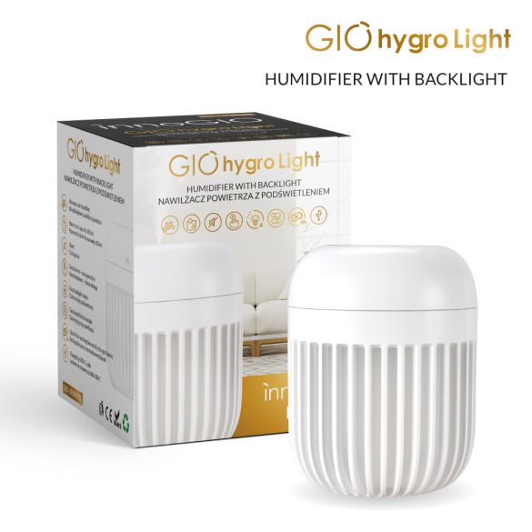 InnoGIO hygro Light hidegpárásító éjjeli fénnyel - fehér