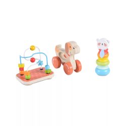 Tooky Toy Aktivity montessori 3in1 fa játékszett 