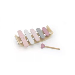 Label-Label fából készült xilofon - rózsaszín