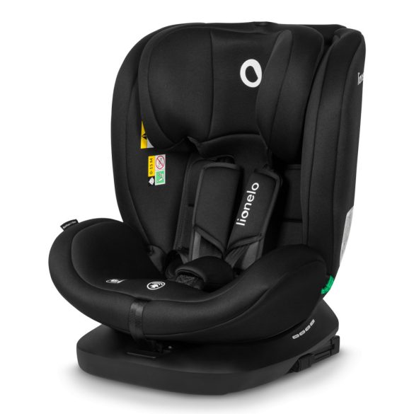 Lionelo Bastiaan I-Size 360°-ban forgatható ISOFIX gyermekülés (40-150 cm) - fekete-szürke