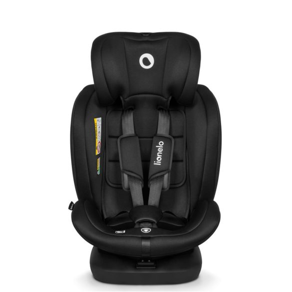 Lionelo Bastiaan I-Size 360°-ban forgatható ISOFIX gyermekülés (40-150 cm) - fekete-szürke