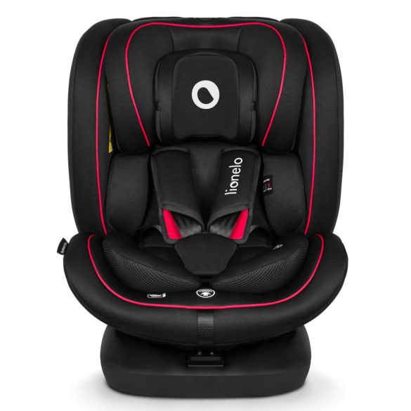 Lionelo Bastiaan I-Size 360°-ban forgatható ISOFIX gyermekülés (40-150 cm) - fekete-piros