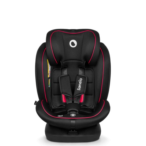 Lionelo Bastiaan I-Size 360°-ban forgatható ISOFIX gyermekülés (40-150 cm) - fekete-piros