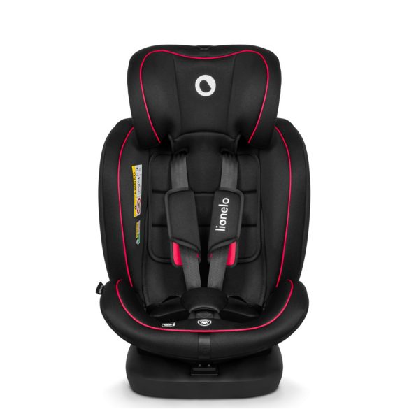 Lionelo Bastiaan I-Size 360°-ban forgatható ISOFIX gyermekülés (40-150 cm) - fekete-piros