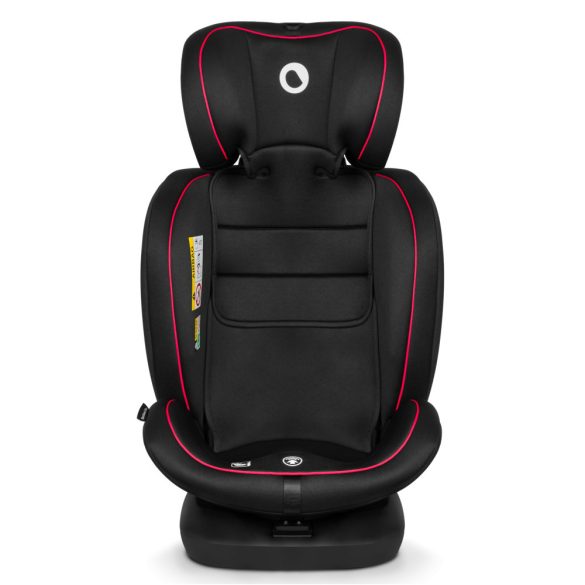 Lionelo Bastiaan I-Size 360°-ban forgatható ISOFIX gyermekülés (40-150 cm) - fekete-piros