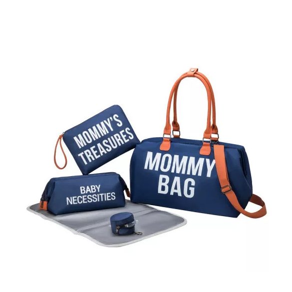 Foxter Mommy Bag kismama táska szett - kék