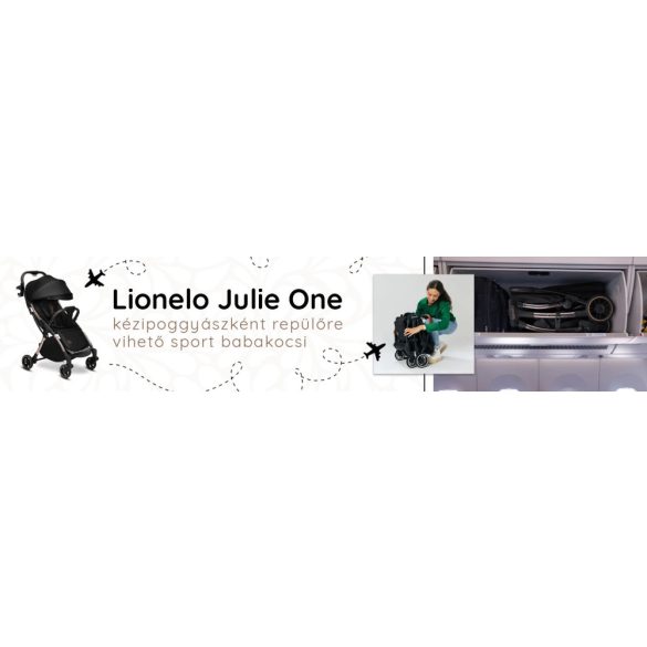 Lionelo Julie One sport babakocsi poggyász babakocsi - Black