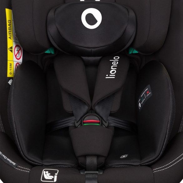 Lionelo Bastiaan One I-Size 360°-ban forgatható ISOFIX gyermekülés (40-150 cm) - black carbon