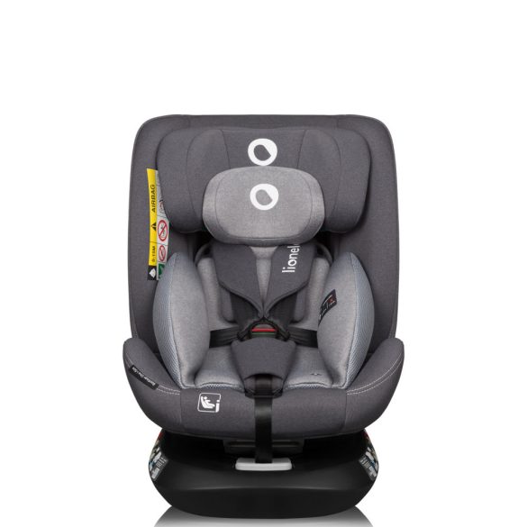 Lionelo Bastiaan One I-Size 360°-ban forgatható ISOFIX gyermekülés (40-150 cm) - grey stone