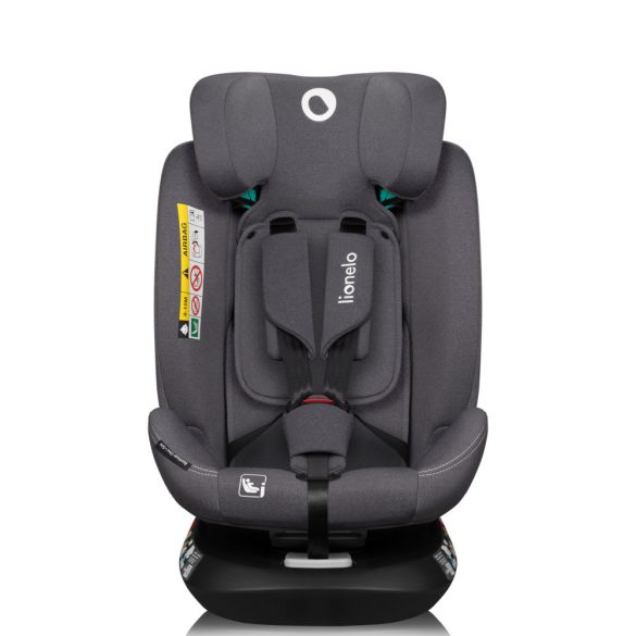 Lionelo Bastiaan One I-Size 360°-ban forgatható ISOFIX gyermekülés (40-150 cm) - grey stone