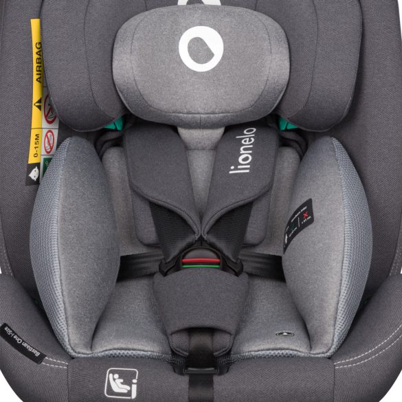 Lionelo Bastiaan One I-Size 360°-ban forgatható ISOFIX gyermekülés (40-150 cm) - grey stone