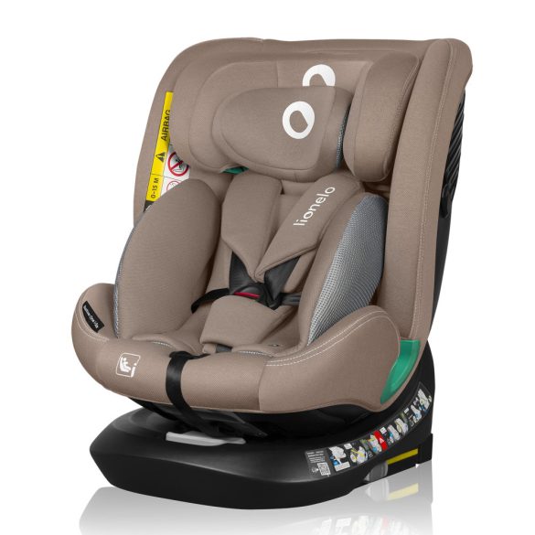 Lionelo Bastiaan One I-Size 360°-ban forgatható ISOFIX gyermekülés (40-150 cm) - bézs