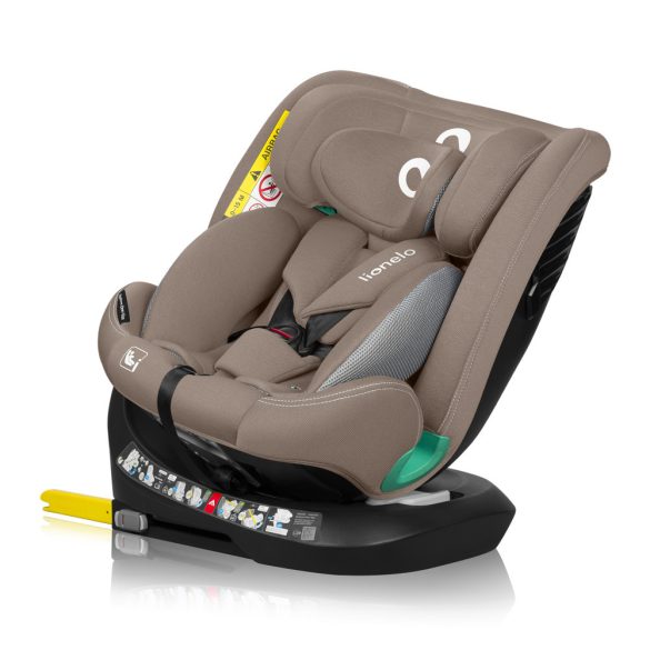 Lionelo Bastiaan One I-Size 360°-ban forgatható ISOFIX gyermekülés (40-150 cm) - bézs