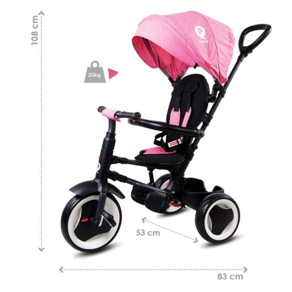 Sun Baby Qplay Rito tricikli - EVA kerekekkel - rózsaszín