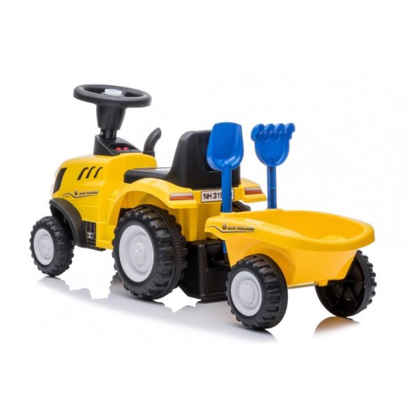 Sun Baby New Holland traktor, bébitaxi -  pótkocsival - sárga