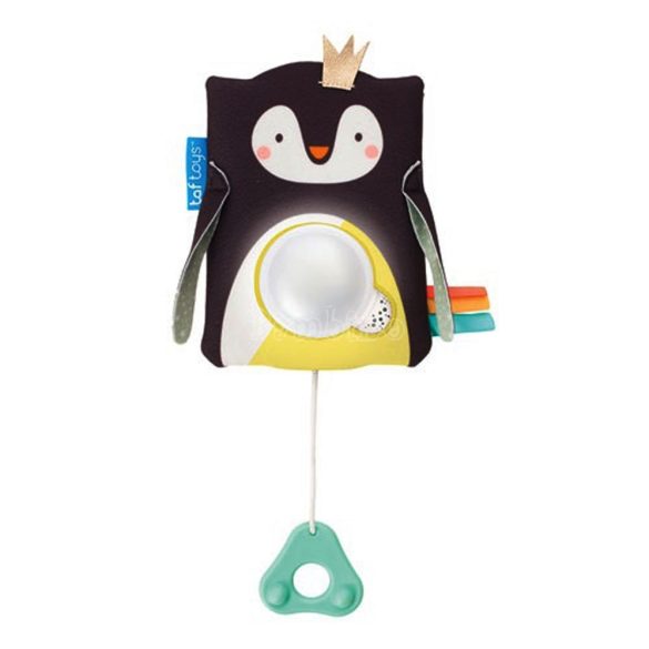 Taf Toys Prince pingvin zenélő éjszakai fény hangérzékelővel