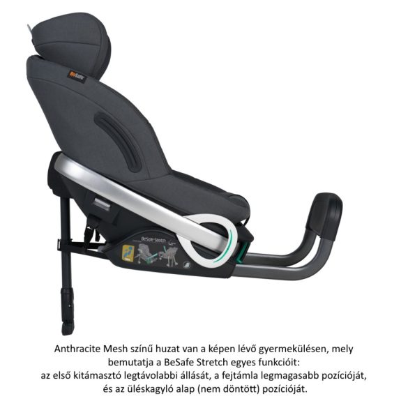 BeSafe Stretch gyerekülés I-Size 61-125 cm - Fresh Black Cab - ELŐRENDELHETŐ!