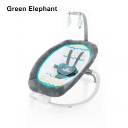 Zopa Fold rezgő zenélő pihenőszék - zöld elefánt