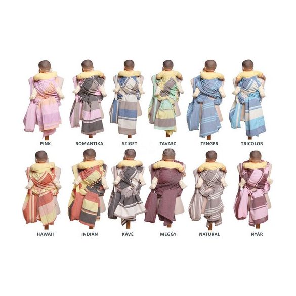 Nandu Klasszikus Hordozókendő különböző színekben XL-es méretben (több színben)