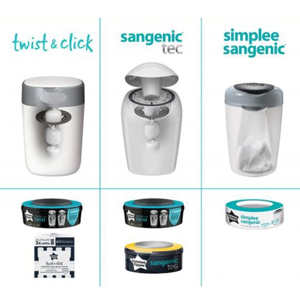 Tommee Tippee Simple Sangenic pelenkacsomagoló vödör 