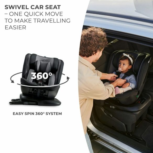  Kinderkraft Xpedition 2 i-Size gyerekülés 360 fok Isofix (40-150 cm) - fekete