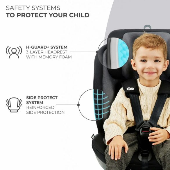  Kinderkraft Xpedition 2 i-Size gyerekülés 360 fok Isofix (40-150 cm) - fekete