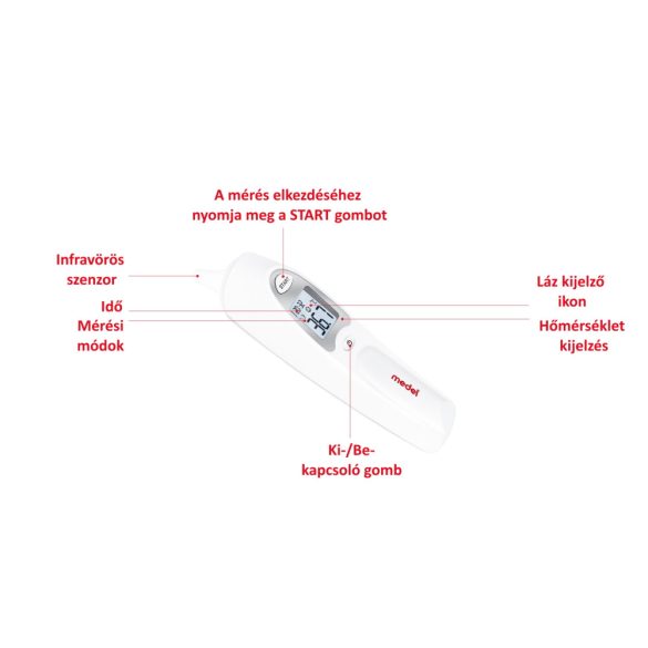 Medel infra fülhőmérő - Ear Temp 