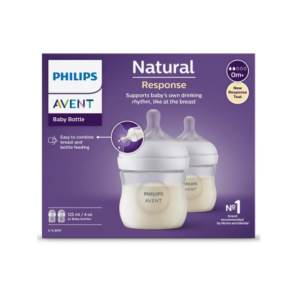 Philips AVENT cumisüveg Natural Response 125 ml - 2 db-os szett