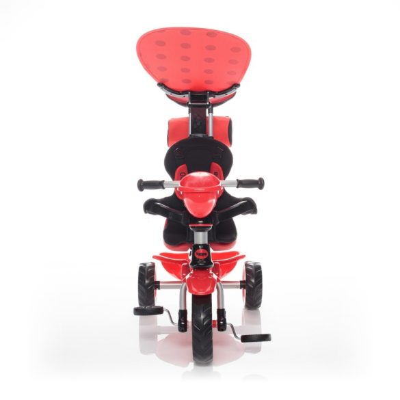 Zopa ZooGo tricikli tolókarral - Ladybug piros/fekete