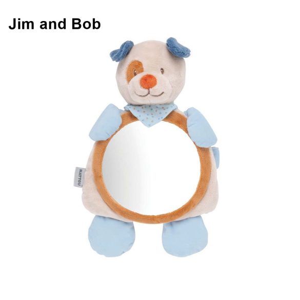 Nattou plüss babafigyelő tükör - Jim and Bob