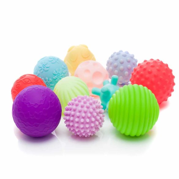 Fillikid labdák tapintás fejlesztő puha színes 11 db