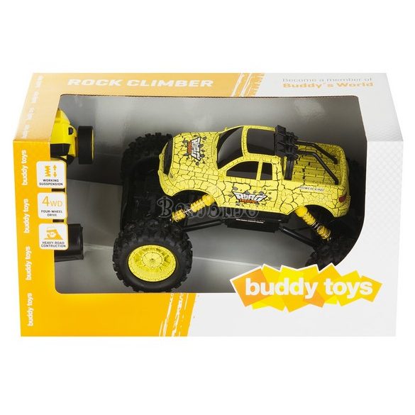 Buddy Toys távirányítós sziklamászó autó - sárga