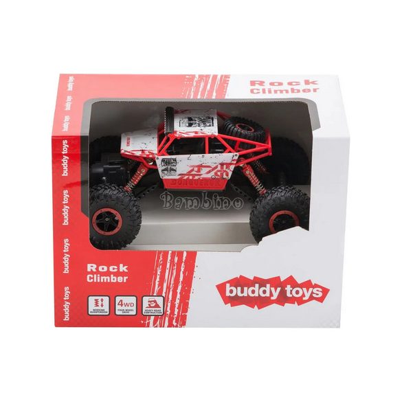 Buddy Toys sziklamászó távirányítós autó - piros