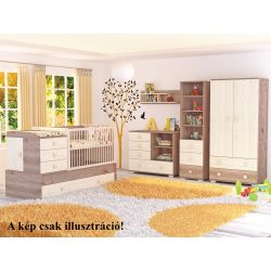 Timba Viki 70x120 cm multikombi krém-fűz kiságy