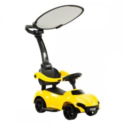 Autós bébitaxi napfénytetővel - sárga